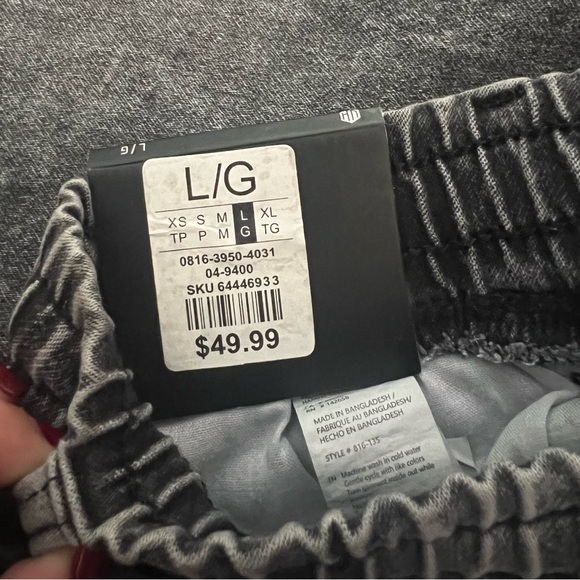 Men’s NWT Grey Denim Joggers - Picture 10 of 17